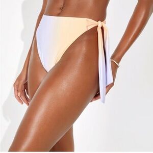 Lulus NWT Ombré High-Waisted Side Tie Bikini Bottoms – Size S